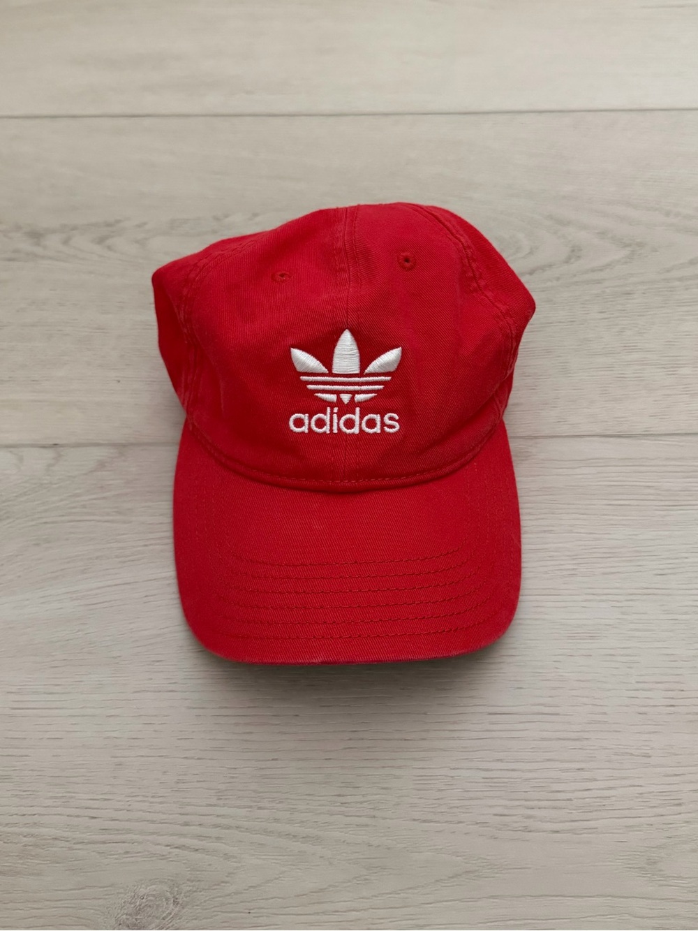 Adidas cotton cap red